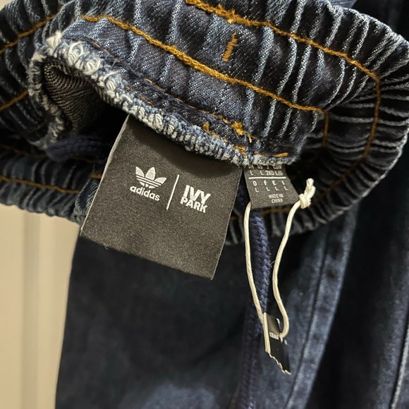 NWOT Adidas x Ivy Park Denim Track Pants (Unisex) - Picture 6 of 6